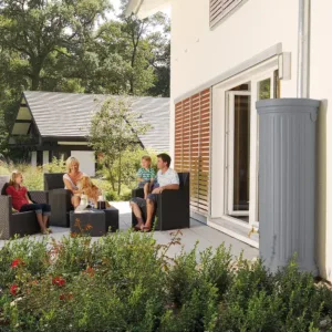 Garantia-UK-Stone-Grey-Column-Tank-330L-with-Family