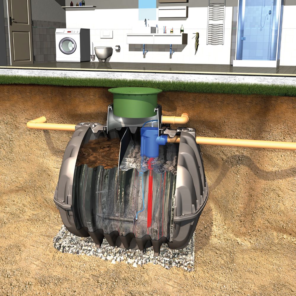 One2clean sewage treatment plant illustration