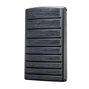 Extra Slim Stone Water Butt 400 litres Graphite Grey